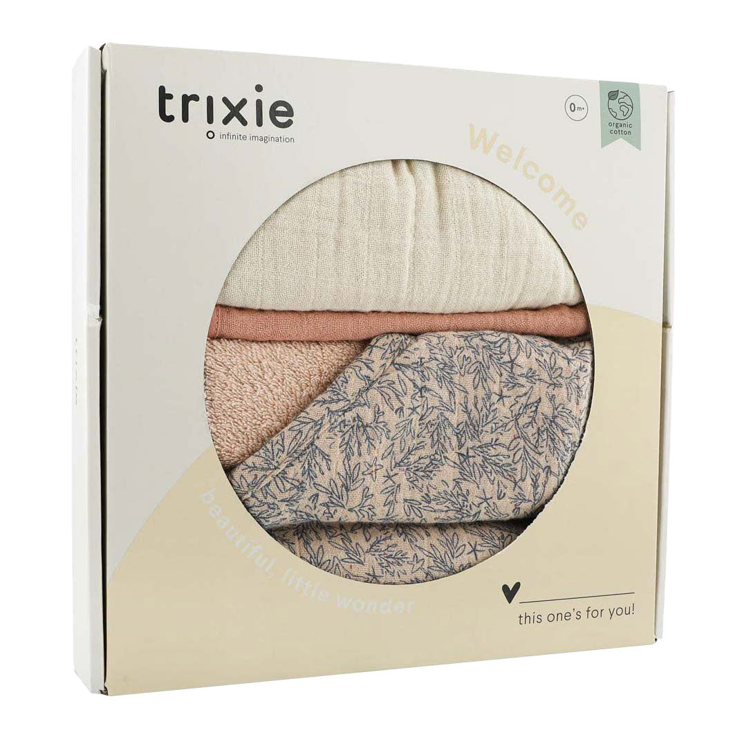 Trixie Geschenkbox für Neugeborene L – schöne Blätter