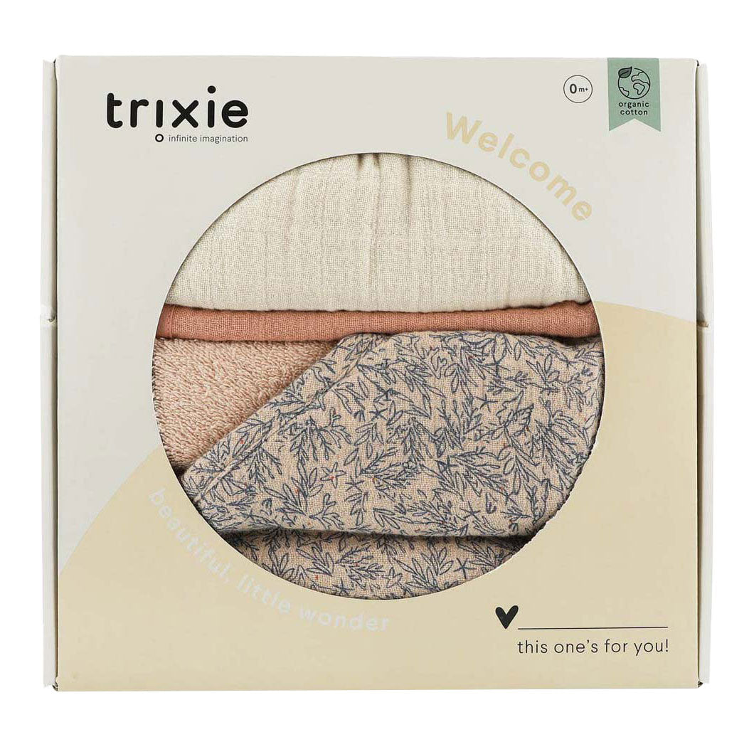 Trixie Geschenkbox für Neugeborene L – schöne Blätter