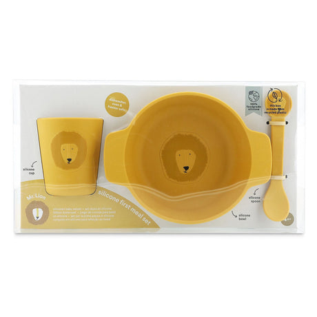 Trixie Silicon Baby Eetset - Herr Lion