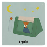 Trixie Lätzchen - mr. Löwe – weicher Frottee – 100 % Bio-Baumwolle – mit Druckknöpfen – gelb