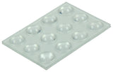 Mack 1047660 - geluidsdemper zelfklevend transparant ø 8 mm 12 st pcs | 12 stuks