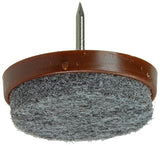 Mack 1047731 - stoelglijder met nagel vilt bruin ø 28 mm 4 st pcs | 6 stuks