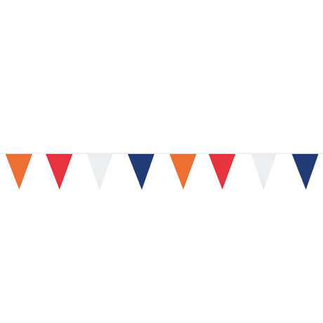 Boland Fahnenleine orange rot weiß blau, 10 mtr.