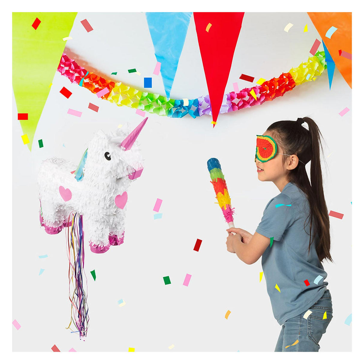 Boland Ziehpinata Einhorn rosa