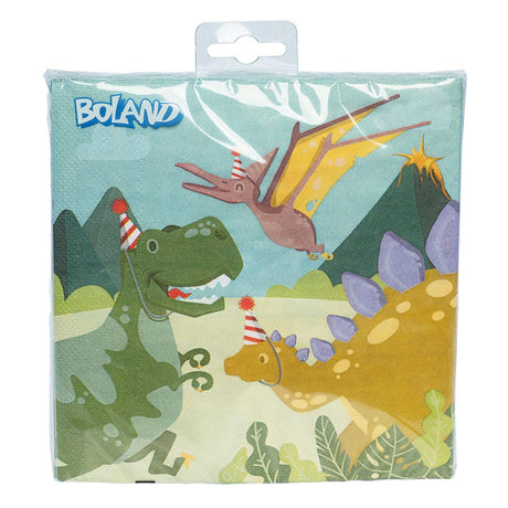 Boland Servietten Dino Party, 33x33cm