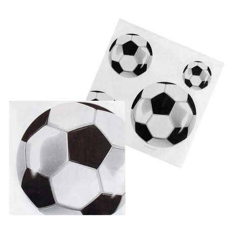Boland Fußballservietten, 20 Stück.