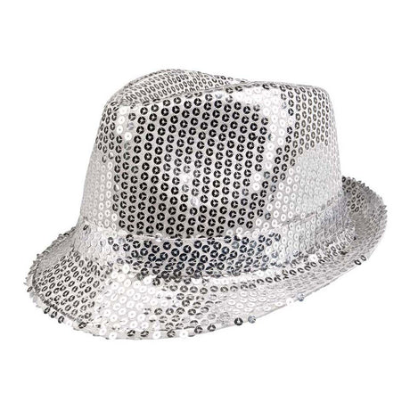 Boland Hut Popstar Pailletten Silber