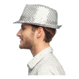 Boland Hut Popstar Pailletten Silber