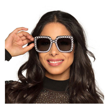 Boland Partybrille Bling Bling Schwarz