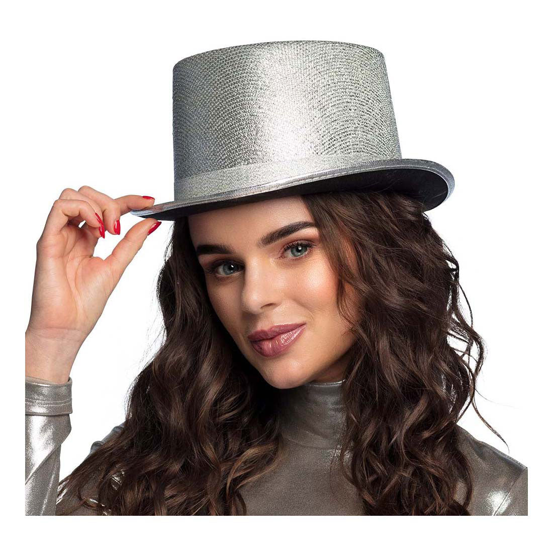 Boland Hut Glitzer Silber