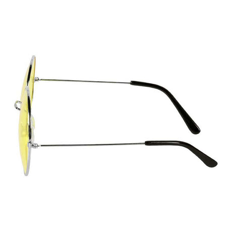 Boland Partybrille Hippie XL gelb