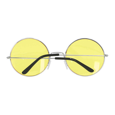 Boland Partybrille Hippie XL gelb