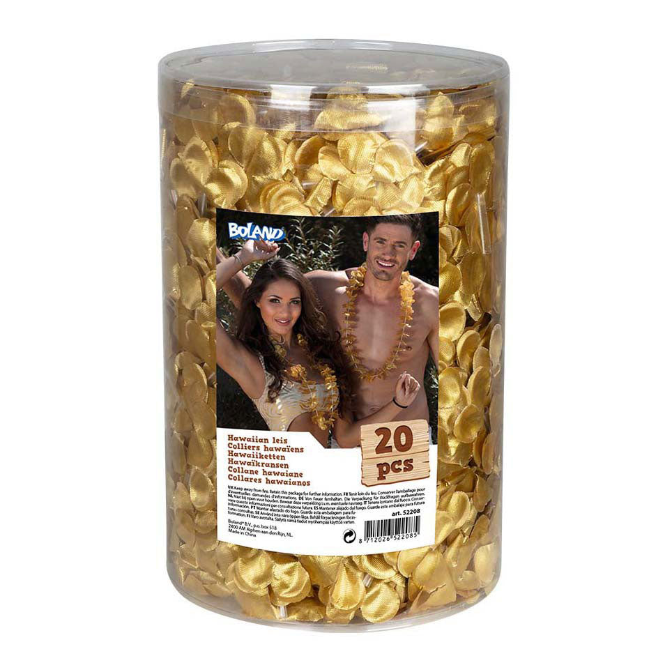 Boland Hawaiikränze Gold, 20 Stk.