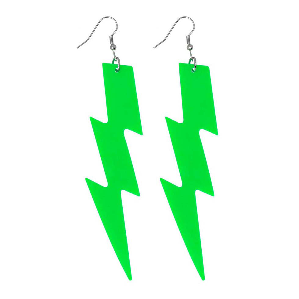 Boland-Ohrringe blinken neongrün
