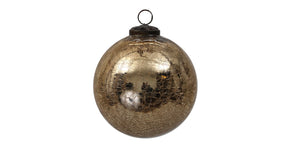Pc. 1 glass ball 'crackled' gold ø20cm