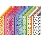 Creativ Company Farbbalkenkarton, A4, Blatt 210x297 mm, 250 gr, 16 verschiedene Blätter 1 Karton