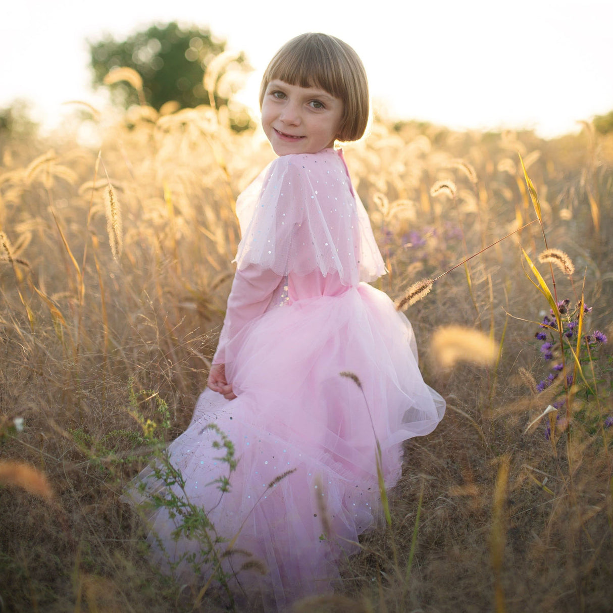 Tolles Pretender-Kostüm, Prinzessin, rosa, elegant, 7–8 Jahre