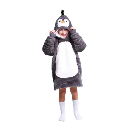 Noxxiez kuscheliger Hoodie kleiner Pullover Pinguin, 3-6 Jahre