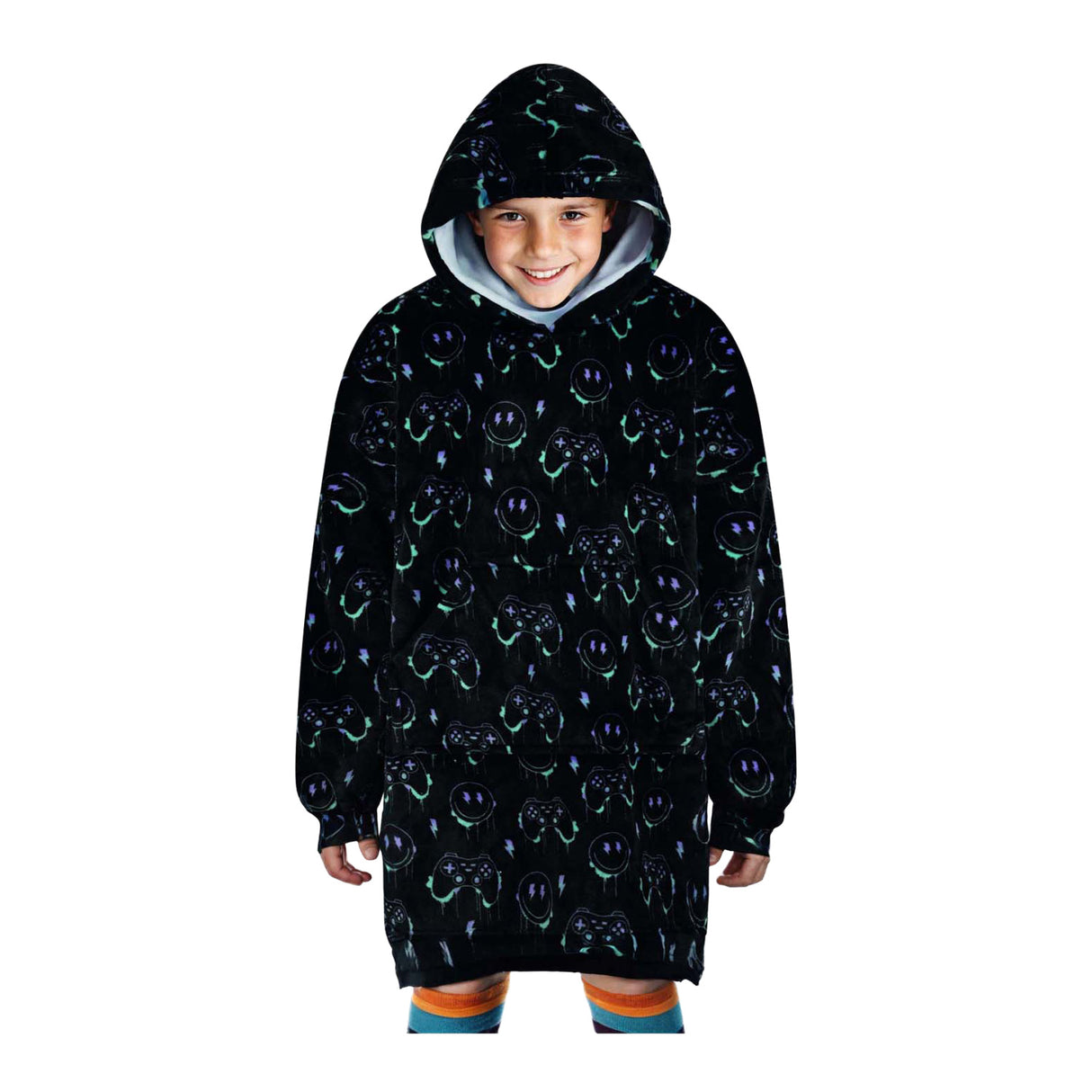 Noxxiez kuscheliger Hoodie mittlerer Pullover Gaming, bis 160cm