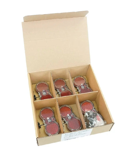 Busch Müller Busch Müller Dynamo Rücklicht Toplight Flat Plus (Werkstattverpackung mit 6 Stück) rot klar