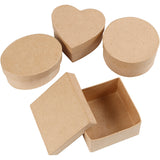 Creativ Company mittelgroße Boxen, H: 5 cm, T 10-12 cm, 4 Stück 1 Box