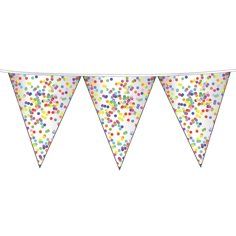 Haza Witbaard Flag -Linie Konfetti, 6mtr.