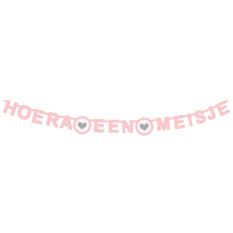 Haza Whitebeard-Buchstabengirlande – Hurra, ein Mädchen