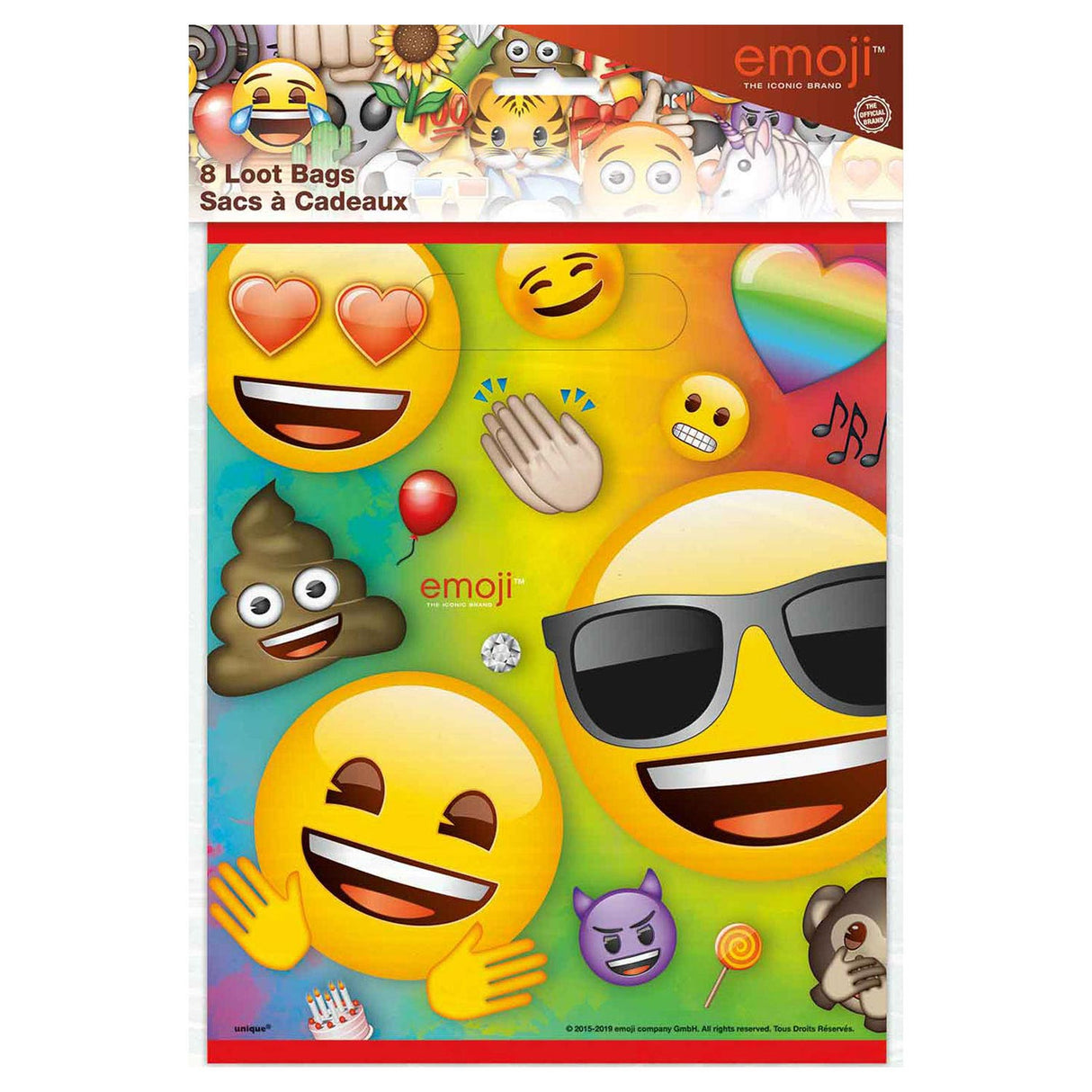 Haza Whitebeard Emoji-Spenderbeutel, 8 Stück.
