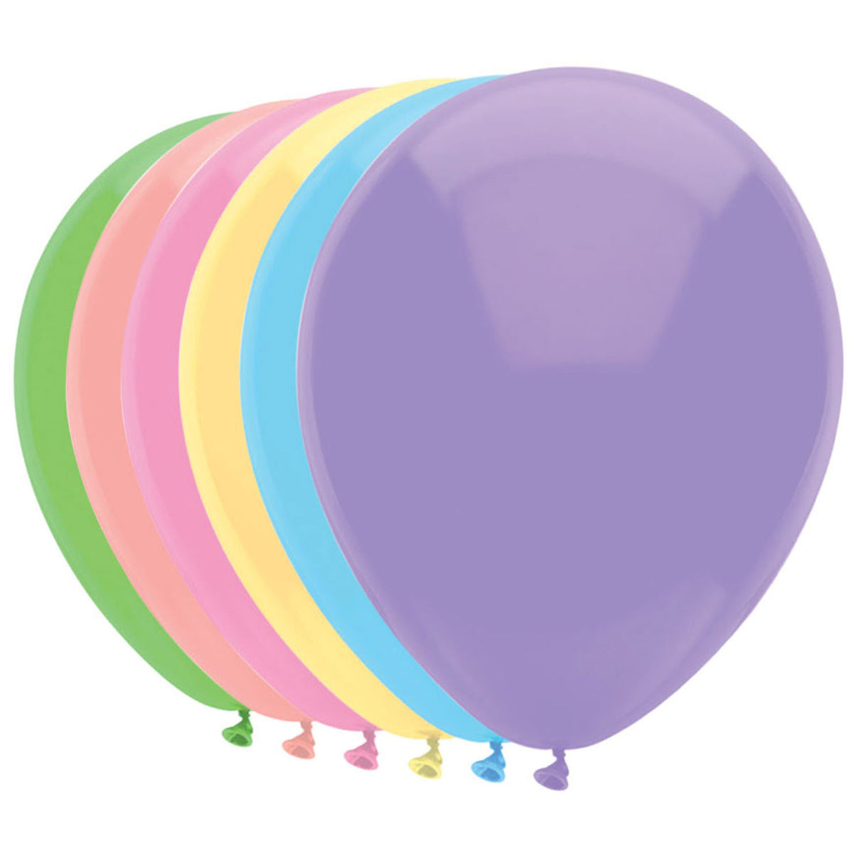 Haza Whitebeard Luftballons Pastell, 10 Stk.