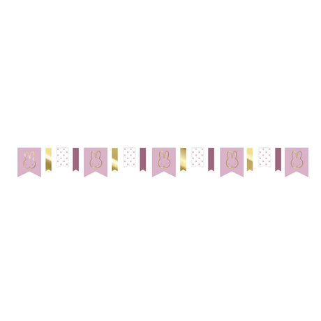 Haza Whitebeard Miffy Girlande rosa, 4mtr.