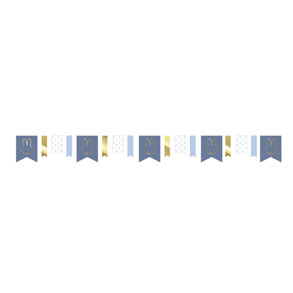 Haza Whitebeard Miffy Girlande blau, 4mtr.