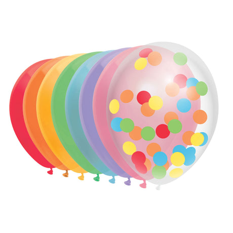 Haza Whitebeard Luftballons Regenbogen, 10 Stk.