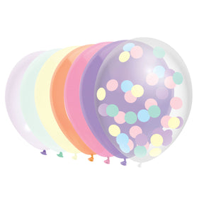 Haza Whitebeard Luftballons Pastell, 10 Stk.
