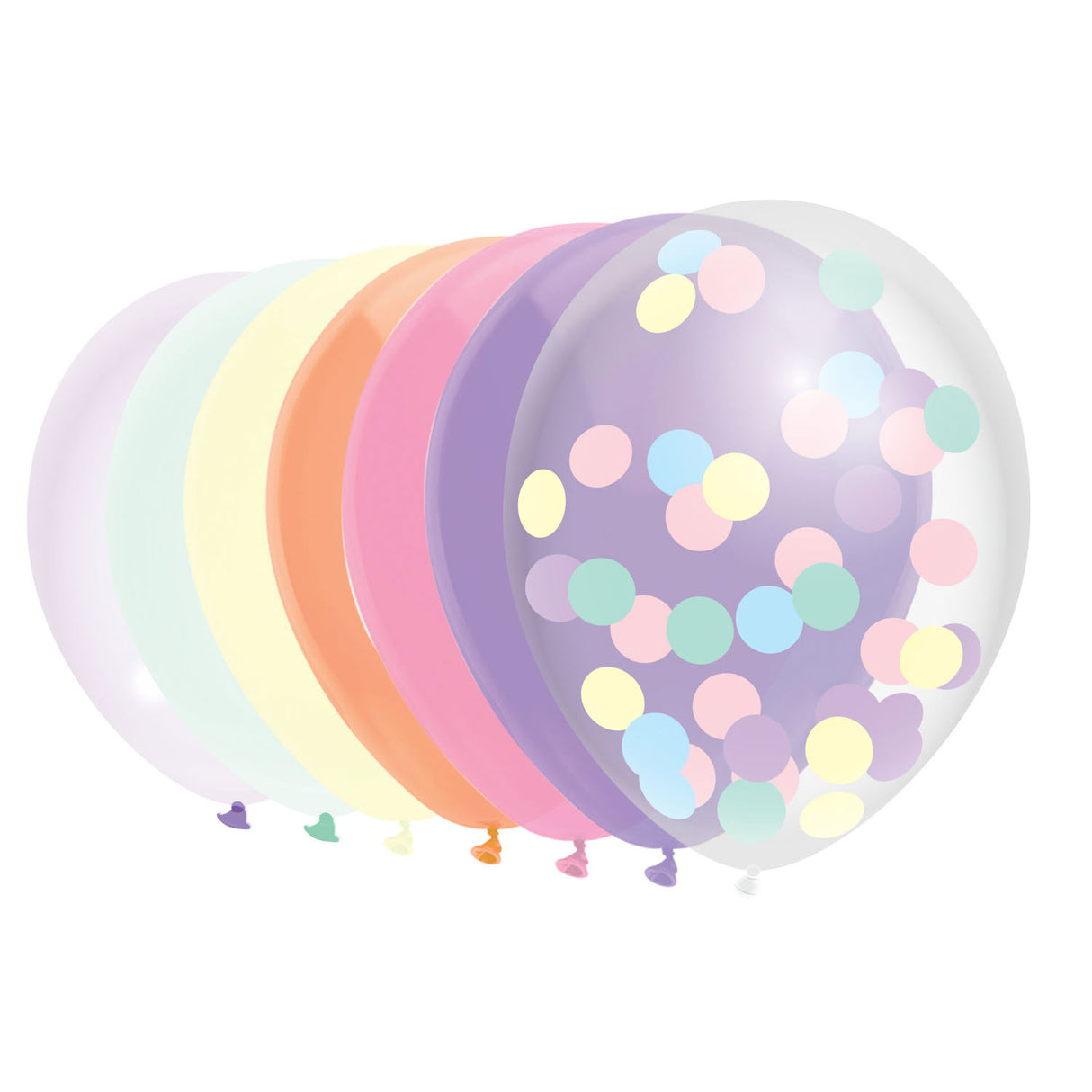 Haza Whitebeard Luftballons Pastell, 10 Stk.