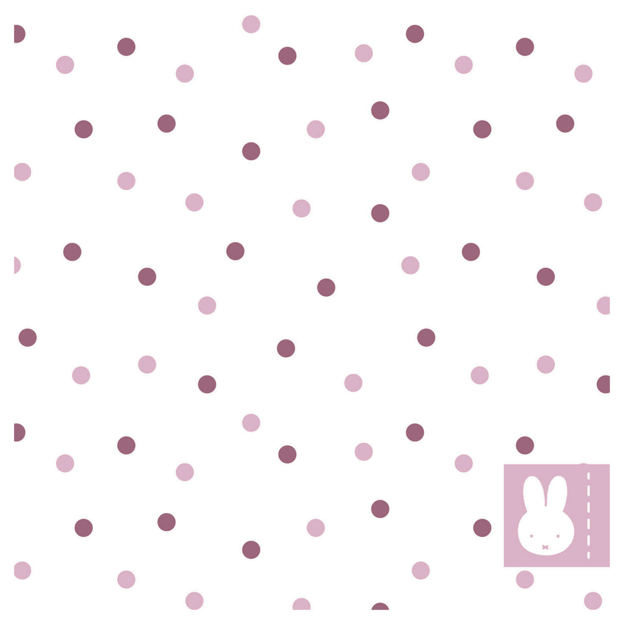 Haza weiße Bartservietten Miffy Pink, 20 Stk.