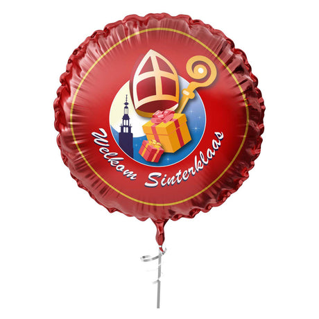 Haza Whitebeard Folienballon willkommen Sinterklaas