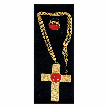Haza Witbaard Sinterklaas setzt Kreuz und Ring