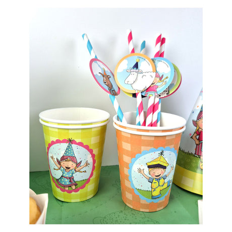 Haza witbaard bekers fien teun 250ml fsc - 8st.