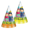 Haza witbaard feesthoedjes fien teun 16cm fsc - 6st.