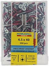 Rotadrill 1040023 - universeelschroef vkpzd vz 4.5x40mm (200) | 4 stuks