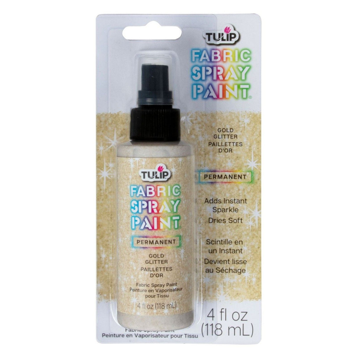 Tulpe • Stoff-Glitzer-Sprühfarbe, glitzerndes Gold