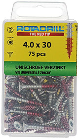 Rotadrill 1039935 - universeelschroef vktx vz 4.0x30mm (75) | 6 stuks