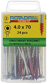 Rotadrill 1039941 - universeelschroef vktx vz 4.0x70mm (24) | 6 stuks
