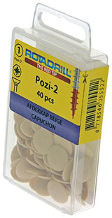 Rotadrill 1039837 - afdekkapje pzd 2 beige (40) | 6 stuks