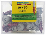 Rotadrill 1040021 - paalhouderschroef ar-coating tx 10.0x50mm (25) | 4 stuks