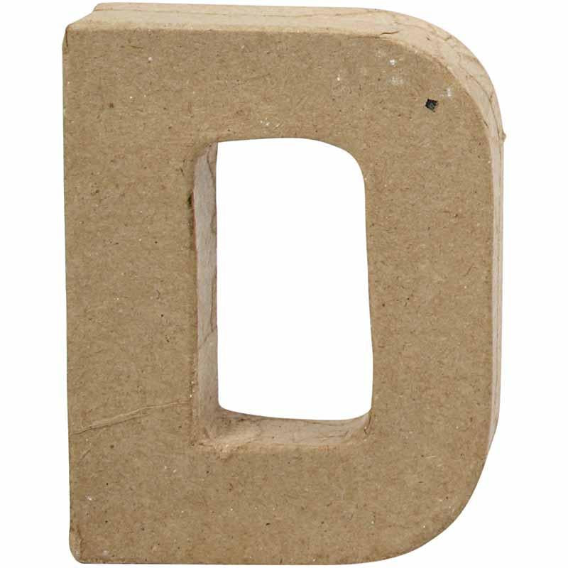 Creativ Firmenbuchstabe Pappmaché - d, 10cm