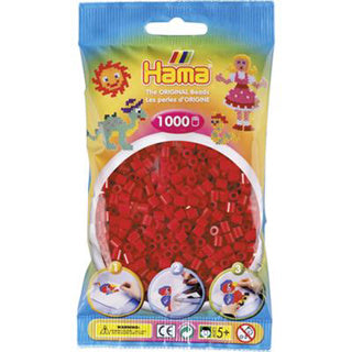 Hama -Eisenperlen 1000 Stücke dunkelrot