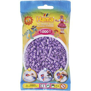 Hama Bügelperlen 1000 Stück Lila Pastell