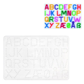 Hama Bügelperlen Grundplatte Buchstaben weiß