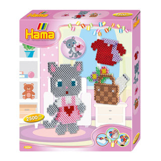 Hama Bügelperlen Katzen-Anziehset in Geschenkbox – 2.500 Perlen